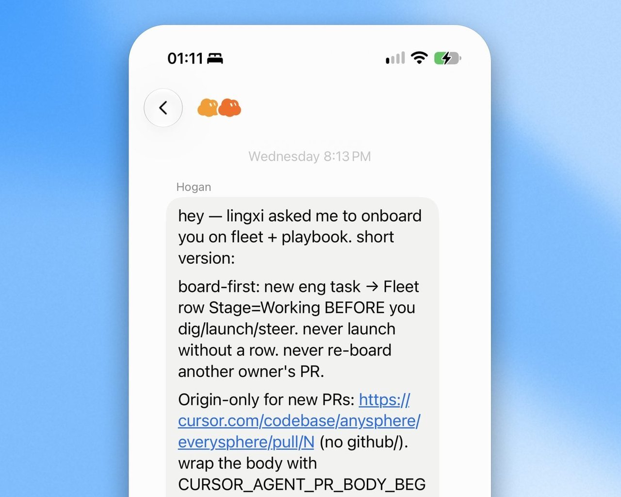 Onboarding a new engineer bot