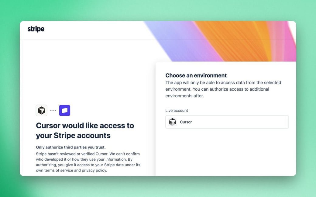 Then one click link in browser